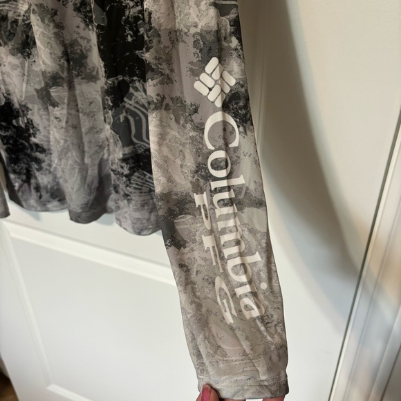 Men’s Columbia Super Terminal Tackle Vent Hoodie|XL| Cool Grey Deepwaters Camo - Picture 10 of 16